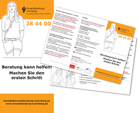 Info-Flyer frauenBeratung nürnberg - allgemeine Infos