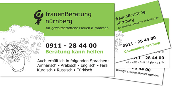 Abbildung: Info-Flyer Beratung mehrsprachig