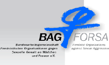 Logo: BAG FORSA – Bundesarbeitsgemeinschaft feministischer Organisationen gegen Sexuelle Gewalt an Mädchen und Frauen e.V.